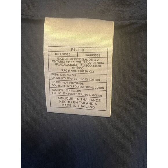 NEW Nike Jacket Womens Large Two Tone Blue Nylon Y2K Lined Windbreaker 223178 - Picture 4 of 5